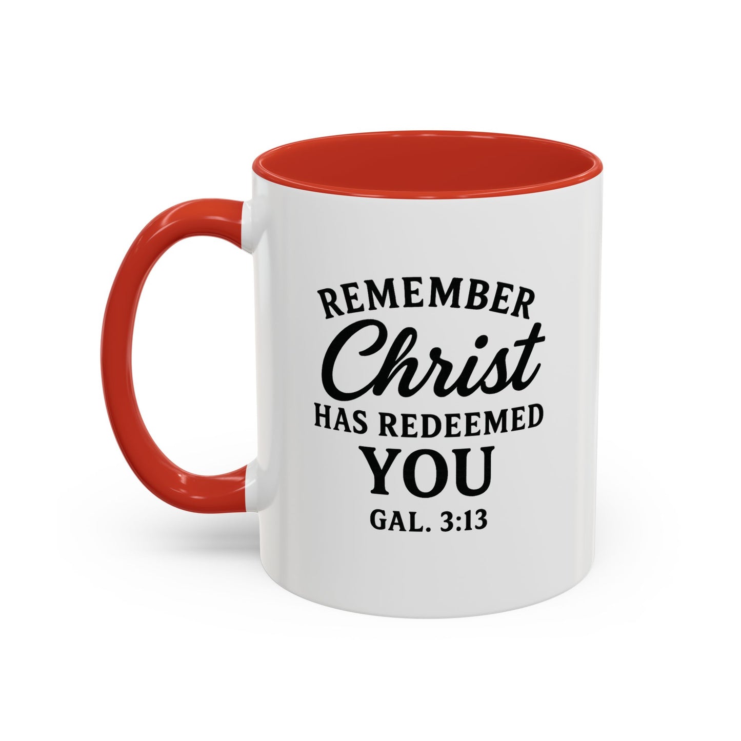 Remember Gal 3:13 Accent Coffee Mug (11, 15oz)