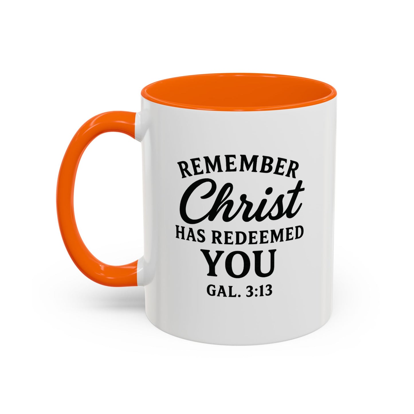 Remember Gal 3:13 Accent Coffee Mug (11, 15oz)