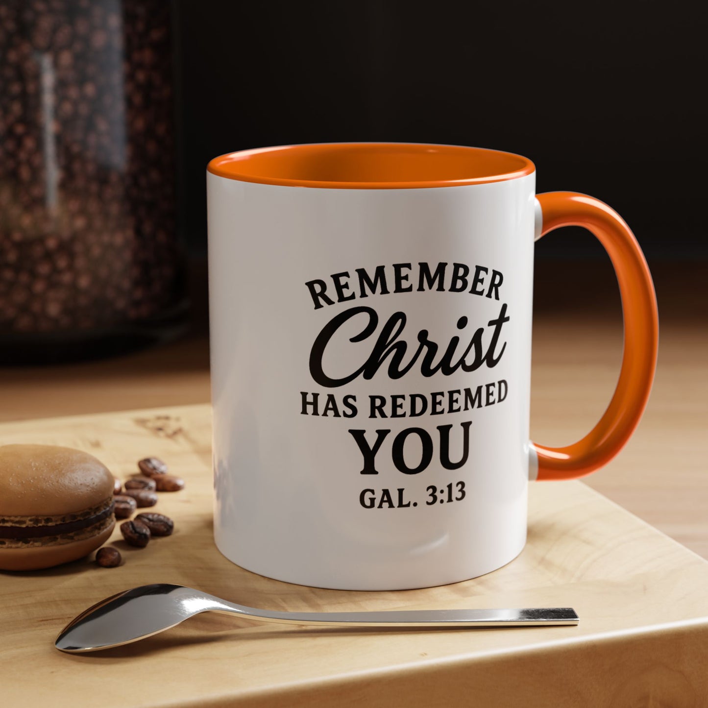 Remember Gal 3:13 Accent Coffee Mug (11, 15oz)