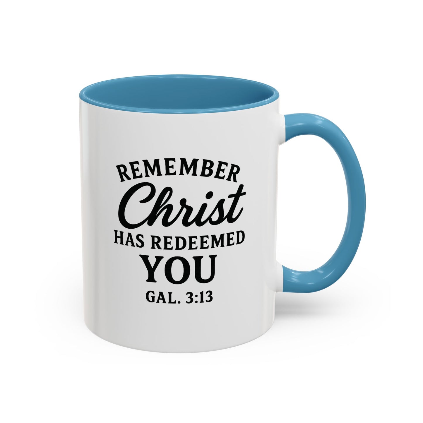 Remember Gal 3:13 Accent Coffee Mug (11, 15oz)