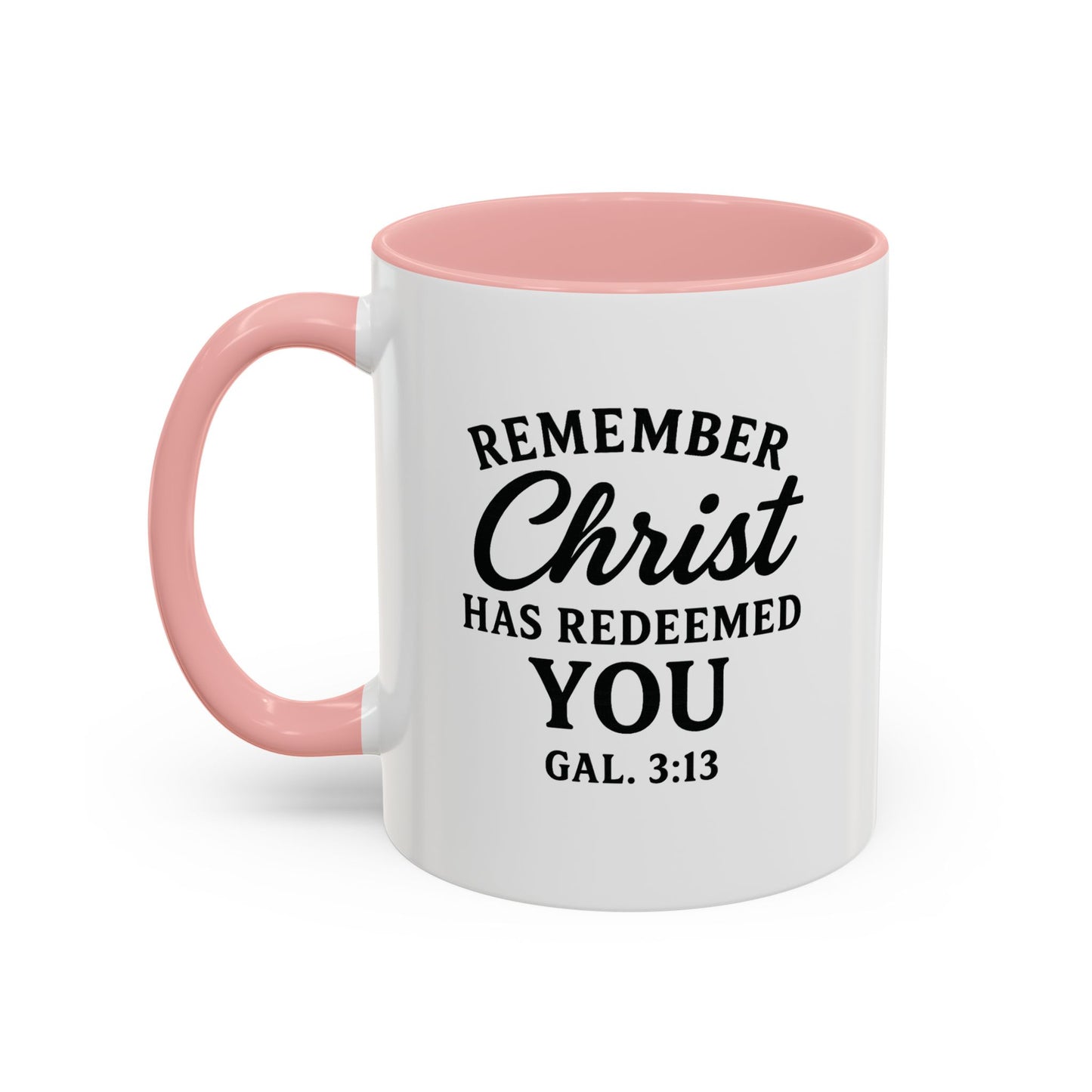 Remember Gal 3:13 Accent Coffee Mug (11, 15oz)