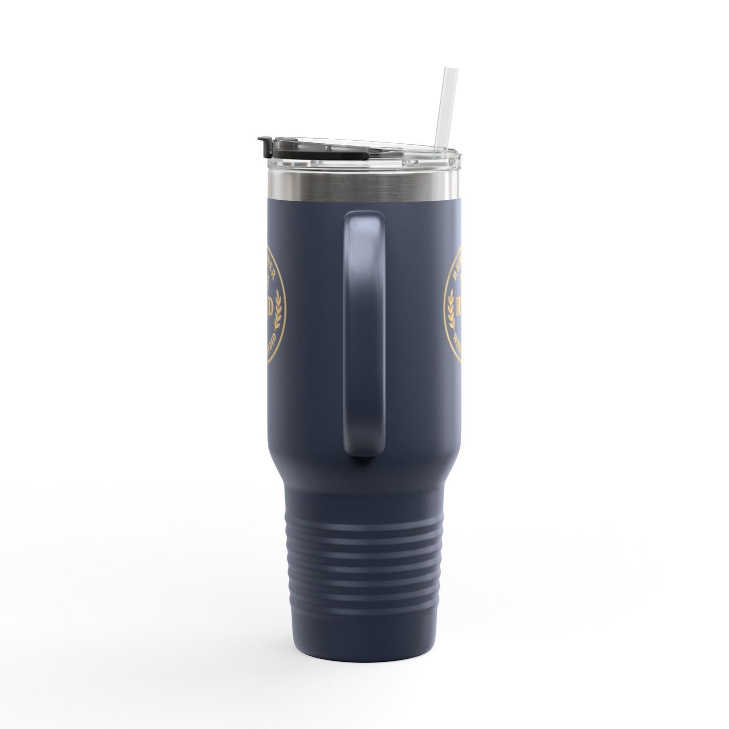 Remember Jesus Emblem Insulated Travel Mug