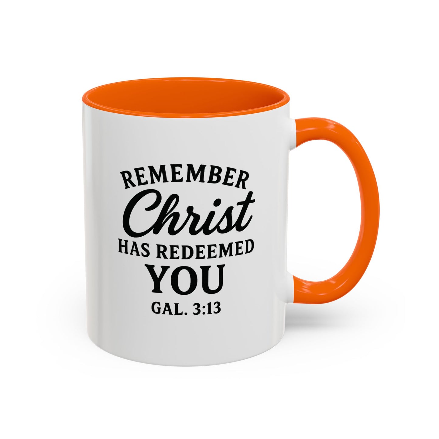 Remember Gal 3:13 Accent Coffee Mug (11, 15oz)