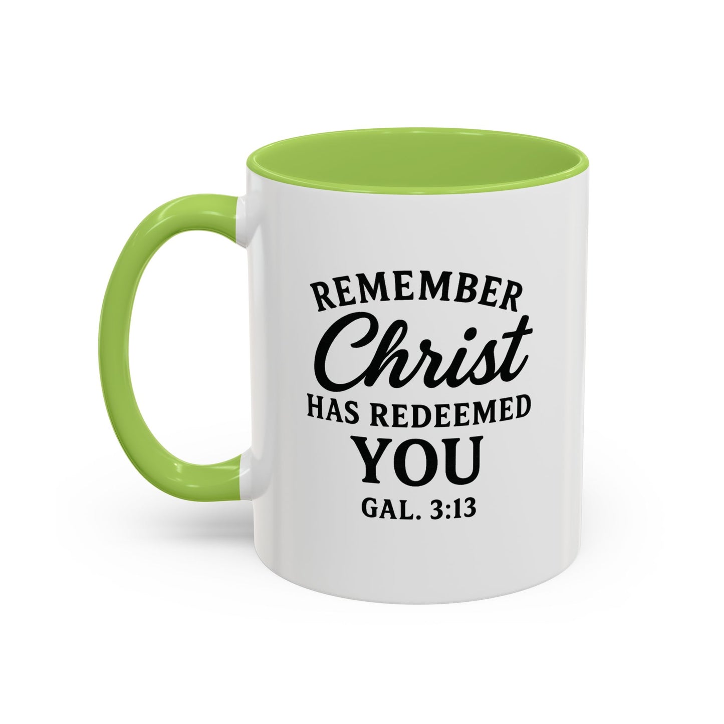 Remember Gal 3:13 Accent Coffee Mug (11, 15oz)
