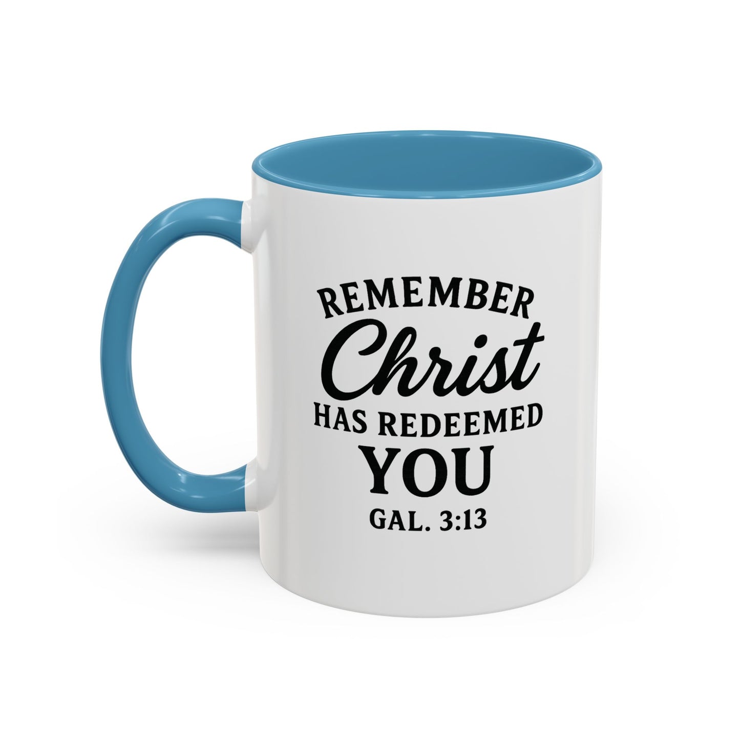 Remember Gal 3:13 Accent Coffee Mug (11, 15oz)
